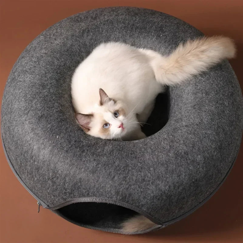 Cozy Donut Cat Retreat