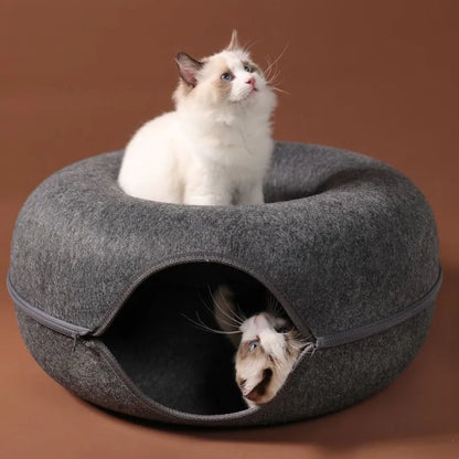 Cozy Donut Cat Retreat