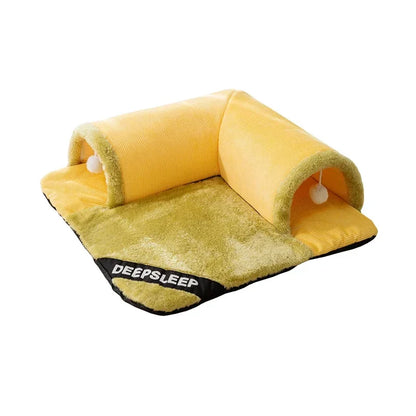 Cat Tunnel Bed Universal Detachable Warm Cat House